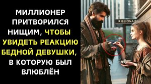 МИЛЛИОнЕР ПРИТВоРИЛСЯ ниЩИМ, ЧТОБЫ уВИДЕТЬ РеАКЦИЮ беДНОЙ деВУШКИ, в КОТоРУЮ БЫЛ вЛЮБЛЁН...