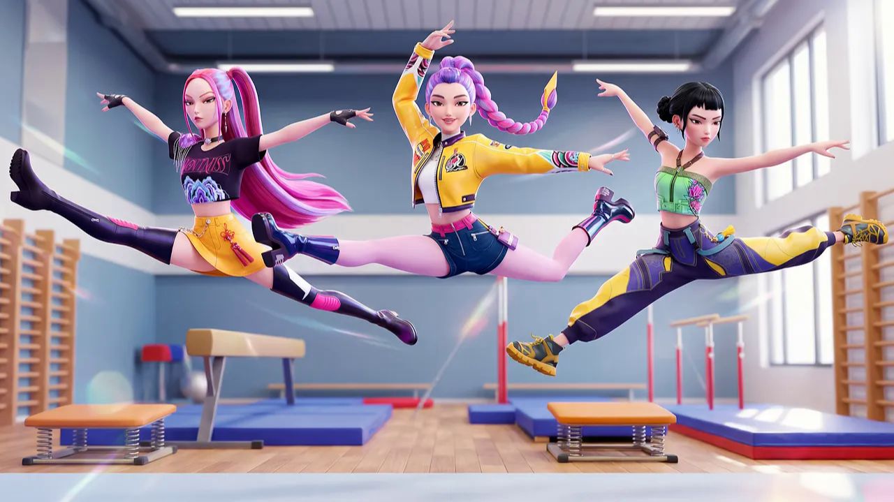 Соревнование по гимнастике 🤸♀️✨[KPop Demon Hunters]