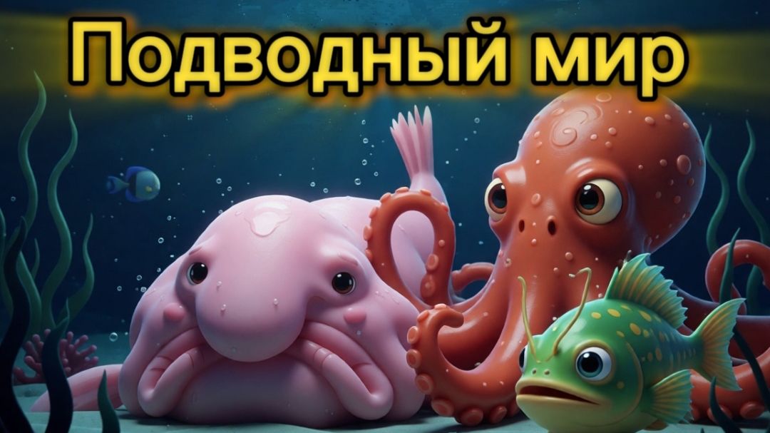 Тайны океана: Кто живет на дне? 🌊 Подводный мир для детей