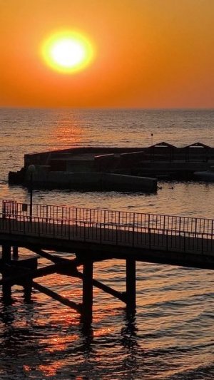 ЗАКАТ НА МОРЕ 2025 ОСЕНЬ СЕНТЯБРЬ ПРИРОДА РОССИЯ АСМР ШУМ ВОДЫ