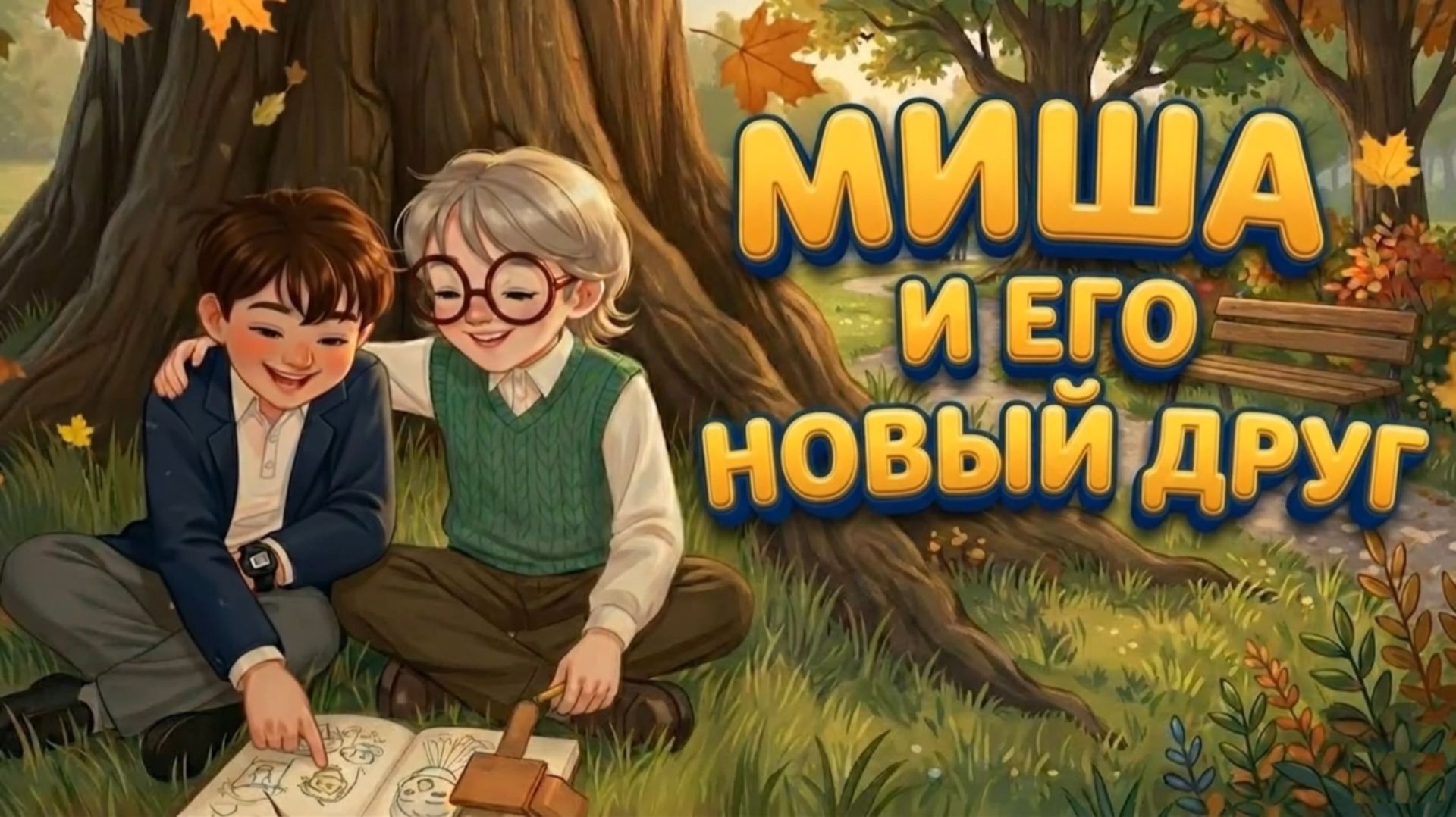 Миша и его новый друг - Аудиокнига с картинками - история о дружбе и доброте для детей!
