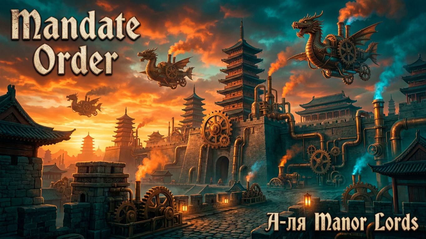 Mandate Order(烽沙 Demo) - А-ля Manor Lords, но про Китай🕹Первый взгляд, обзор геймплей