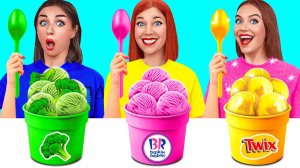 Бедная vs Богатая vs Ультра Богатая еда Челлендж # Смешные Кухонные Войны от Jelly DO Challenge