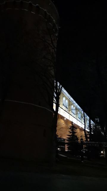 Ночная Москва, Кремль, выход с Красной площади. ч1.