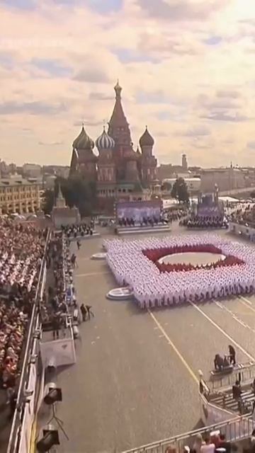 Песня Москва майская. Церемония открытия дня города Москвы на Красной площади 10.09.2016 Россия