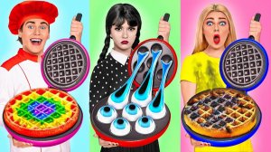 Кулинарный Челлендж# Уэнсдей Против Бабушки # Удивительные Кухонные Рецепты от Jelly DO Challenge