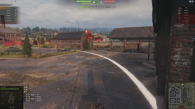 Tanki. Хитро захватил базу на Т-45.