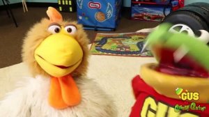 The Floor is Lava Challenge Pretend Play with Paw Patrol and Gus the Gummy Gator!