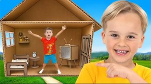 Челлендж «Картонные домики» для детей