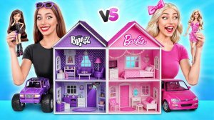 Строим Удивительный Кукольный Домик Барби vs Братц Челлендж # Война Пранков от Jelly DO Challenge