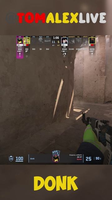 ДОНК ЭЙС НА ДАСТ2 ПРОТИВ INNER CIRCLE 18.01.2026 #spirit #donk #cs2 #counterstrike2 #csgo #shorts