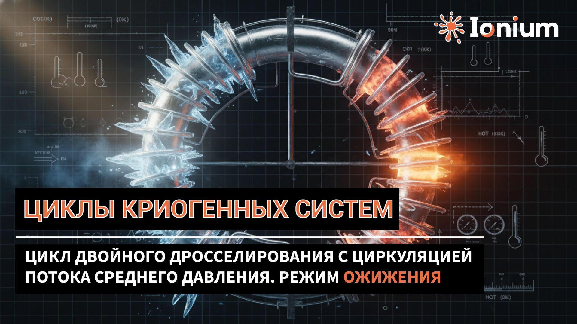 🌀 Криогенные циклы. Ожижение. Цикл двойного дросселирования с циркуляцией потока среднего давления