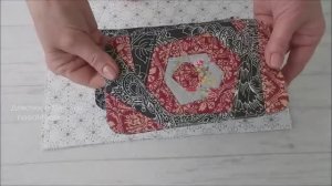 Супер идея подарка из мелких обрезков и полосок. Пэчворк «Крейзи Роза». Чехол для телефона, очков.