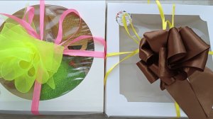 Шикарный бант на подарочную коробку. Дарите красиво