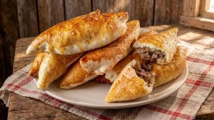 Золотые пирожки с сочным мясом🥟