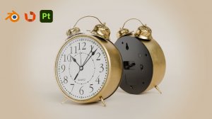 3D Модель - Будильник, Часы (Часть 5) Texturing