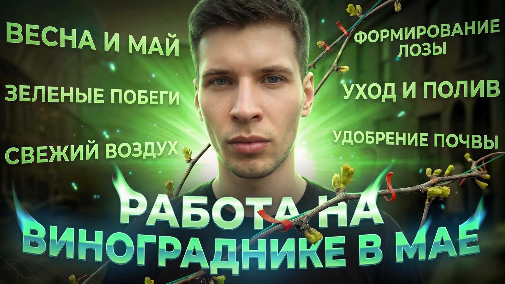 РАБОТА НА ВИНОГРАДЕ В МАЕ