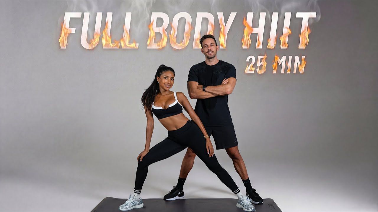 🕑 25 МИН Full Body HIIT Workout 🔴 ТРЕНИРОВКА НА ВСЕ ТЕЛО 💥 СТОЯ БЕЗ ОБОРУДОВАНИЯ