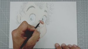 Рисуем Малыш и Божья коровка. 9