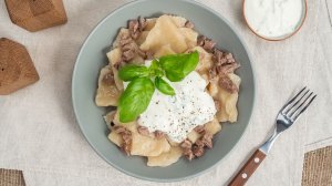 Хинкал с кефиром