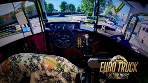 Катаем в «Euro Truck Simulator 2». «Triple Screen». Moza R5. Конвой с Ursus 83