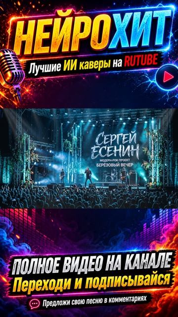 ЕСЕНИН — Гой ты, Русь, моя родная (ИИ кавер, песни, рок, песни 2026, хиты, новые, музыка, клипы)