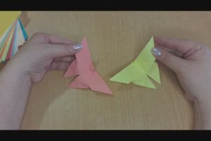 Как сделать бабочку из бумаги. Оригами-бабочка🦋(2 способ)