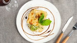 Лазанья с брокколи