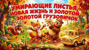 Умирающие листья, новая жизнь и золотой грузовичок 🍂🚚 Доброе и поучительное приключение