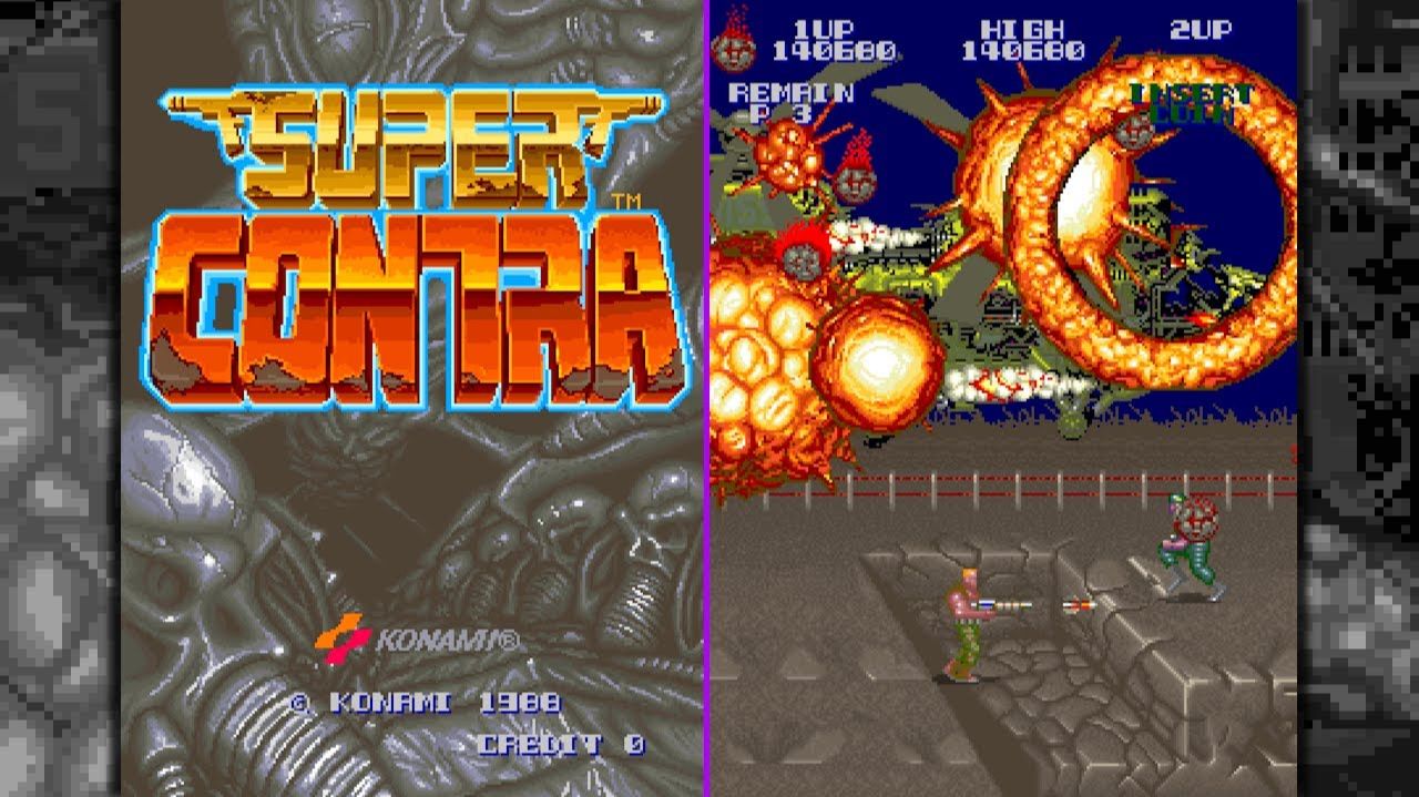 Super Contra (Arcade, 1988) за двух игроков - Полное прохождение (100%) (LongPlay)