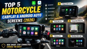 Top 5 Motorcycle CarPlay & Android Auto Screens (2026) 🏍️ Best Waterproof Smart Displays for Riders