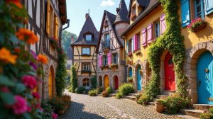 Эгисхайм, Эльзас, Франция 🇫🇷 Самая очаровательная деревня в Эльзасе | #путешествиеонлайн