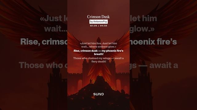 AntonovPsy - Crimson dusk | Rock | Gothic metal | AntonovPsy Music | Suno Ai