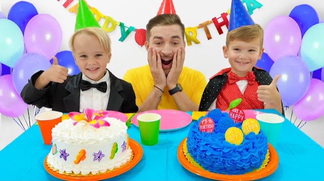 Сегодня день рождения дяди! Крис и Миша готовят сюрпризы и торты для дяди.