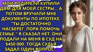 Мои родители потребовали, чтобы я выплатила ипотеку сестры — когда я отказалась, они подали на!