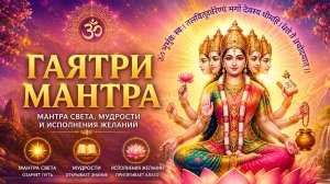 Гаятри Мантра для исполнения желаний, избавление от трудностей, притяжение благ🪷