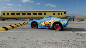 МАШИНКИ МОЛНИЯ МАКВИН И ЭВАКУАТОР ПРОТИВ ГИГАНТСКИХ ЯМ 😱 КТО ВЫЖИВЕТ В BeamNG Drive? #126 🔥