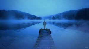 alone in the blue haze.