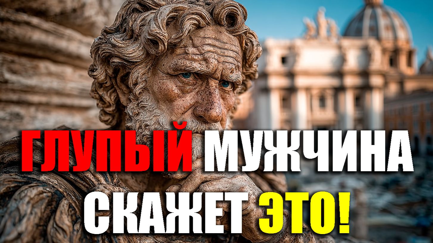 ГЛУПЫЙ МУЖЧИНА СКАЖЕТ ЭТИ  ВЕЩИ!| Стоицизм.