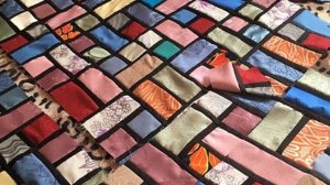 Ужас и витражи. Лоскутное шитье. DIY Мастер-класс соединение блоков в полотно
