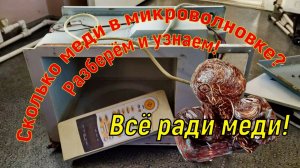 Сколько меди в микроволновке? Разберём и узнаем!