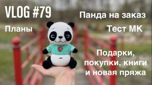 VLOG #79 Панда на заказ. Тест МК. Подарки, покупки, книги и новая пряжа. Планы