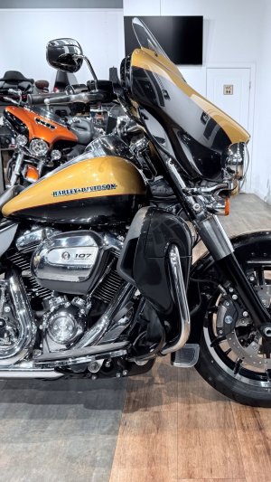 2017 HD Electra Glide Ultra Limited 107 ABS Black Hills Gold / Black Quartz (VIN *5HD*8833)
