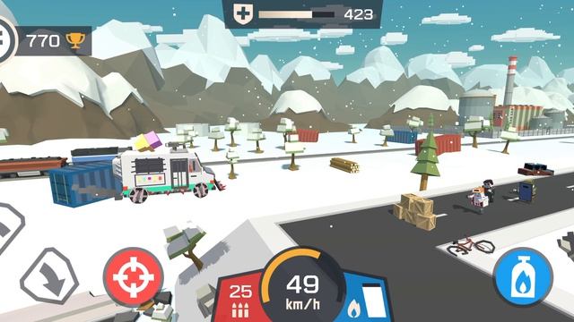 Zombie Derby: Pixel Survival прохождение 4 уровня