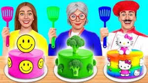 Кулинарный Челлендж# Я против Бабушки # Веселые Идеи с Едой от Jelly DO Challenge