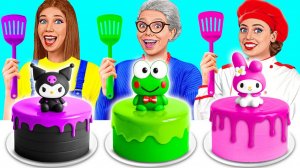 Я против Бабушки Готовим Гримас Шейк Челлендж # Съедобная Битва от Jelly DO Challenge