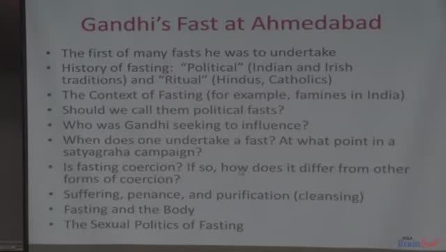 Vinay Lal - Moral & Political Thought of Gandhi, Lecture 8 of 19, April 21, 2016
