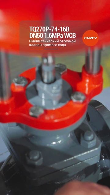 TQ270P-74-16B DN50 1.6MPa WCB Пневматический отсечной клапан с прямолинейным ходом-CNZPV