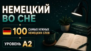A2 _ НЕМЕЦКИЙ ЯЗЫК ПЕРЕД СНОМ: 100 самых нужных немецких слов уровня A2
