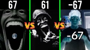 67 vs 61 Vs Негативный 67 Мем